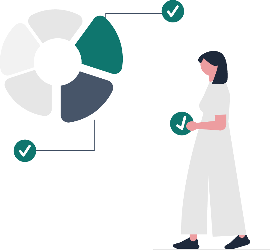 Illustration of health report data review and evidence verification